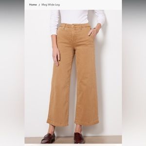 Kut from the Kloth Meg wide leg khakis, size 8